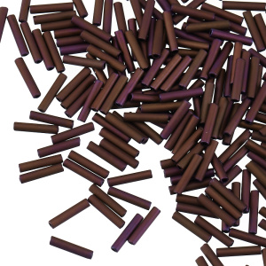 Бисер TOHO Bugle стеклярус 9 мм – Матовый радужный (#703), 10 г