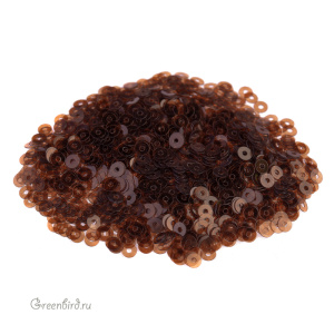 Пайетки 3мм плоские Marrone Chiaro MR (#8172)