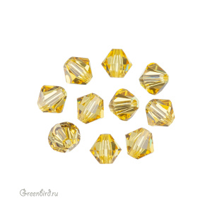Swarovski 5328 Биконусы 5 мм, светлый топаз (#226), уп. 10 шт.