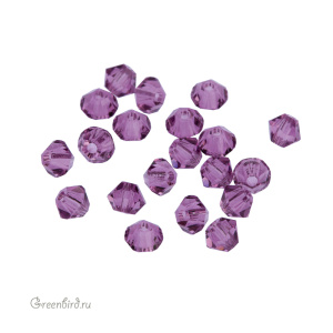 Swarovski 5328 Биконусы 3 мм, ирис (#219), уп. 20 шт.