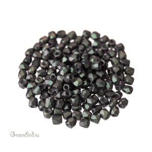 Fire Polish True 2 мм, Polychrome Sage and Citrus (#23980/29034)