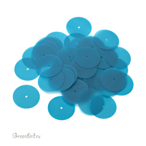 Пайетки 16мм плоские Turchese (#656F)