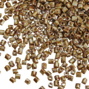 Бисер TOHO Triangle 11/0 hybrid Пикассо, серый (#Y312), 10 г