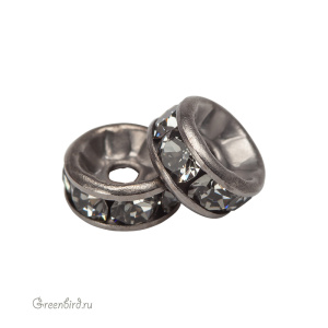 77505 Rondelle 1088 PP16 — Black Diamond, gunmetal (#215) 77505 Rondelle 1088 PP16 — Black Diamond, gunmetal (#215)