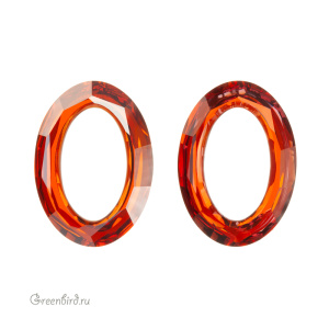 Swarovski 4137 Космик Овал 15х11 мм, красная магма (#001REDM), 1 шт.