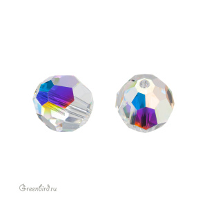 Swarovski 5000 Бусина круглая 7 мм, прозрачный радужный (#001AB), 1 шт.