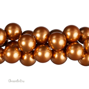 Жемчуг с расширенным отверстием 12 мм #5811 Copper (#159)