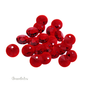 6428 подвеска Mini Disk Pendant 6mm – Siam (#208)