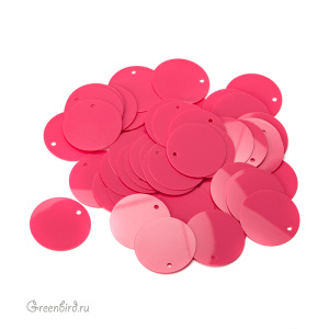 Пайетки Motivo M66 16мм – Rosso Fucsia (#4374)