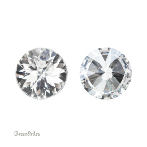 Swarovski 1401 Роза круглый 10 мм, прозрачный сияющий (#001IGNIT), 1 шт.