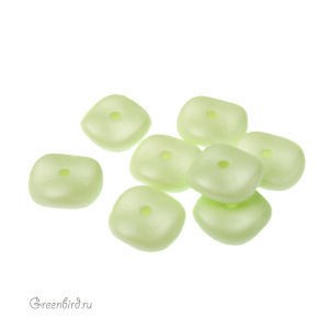 Wavelet Bead 10mm, Pastel Green, 1 шт. (#29315)