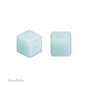 Swarovski 5601 Бусина Куб 4 мм, мятный алебастр (#397), 1 шт.