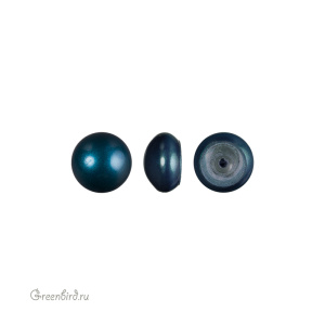 Жемчуг полупросверленный кабошон 6 мм #5817 Petrol (#600)