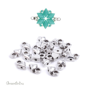 CYMBAL Концевик "Kleftiko" для GemDuo, ант. серебро, 1 шт. (#GD-012050-SP)