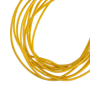 Канитель жесткая 1 мм, темное золото (KAN1442)