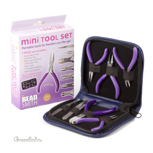 Набор из семи инструментов Beadsmith "Мини" в чехле (#PLMN07)