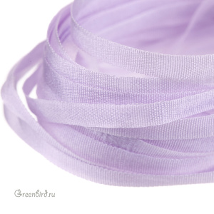 Шелковая лента AVAS Ruban de Soie 4 мм, бледно-сиреневый, 3 м (#3333)