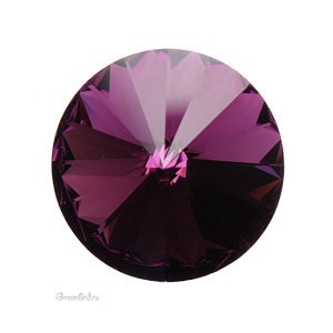 Swarovski 1122 Риволи 12 мм, аметист (#204), 1 шт.