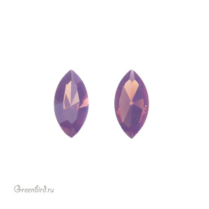 Swarovski 4228 Наветт 6х3 мм, цикламен опал без фольги (#398UNF), 1 шт.