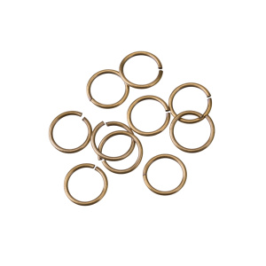Соединит. кольца TierraCast 9 мм, ант. латунь, уп.10 шт (#TC-0026-27-10)