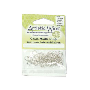 Соединительные кольца Artistic Wire 18Ga 5.95 мм, серебрис. 