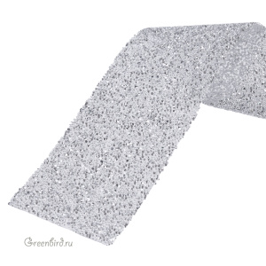 57000 Кристальная ткань Crystal Fabric Bandings 30 мм – Transparent/Comet Argent Light (#010/001CAL)