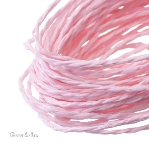 Крученая рафия, 2 мм, розовый матовый (#4286) Крученая рафия, 2 мм, розовый матовый (#4286)