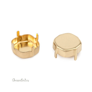 4470 Оправа без отверстий для Cushion Square 12 мм, латунь