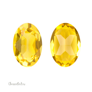 Swarovski 4120 Овал 6х4 мм, светлый топаз без фольги (#226UNF), 1 шт.