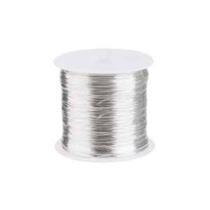 Проволока для бисера мягкая, 0,4 мм, цвет: серебристый, 100 м (#CN-BW-004)