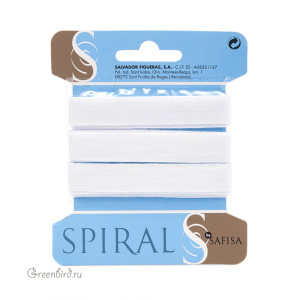 Лента киперная SAFISA 14мм, белая, 2,5 метра