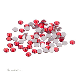 2058 Кристалл холодной фиксации Rose Flatback SS7 – Scarlet (#276), уп. 72шт.