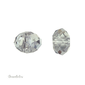 Swarovski 5040 Бусина Бриолетт 6х4 мм, черный алмаз (#215), 1 шт.
