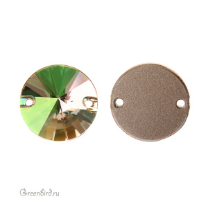 3200 Rivoli Sew-on Stone 14 мм – Luminous Green (#001LUMG)