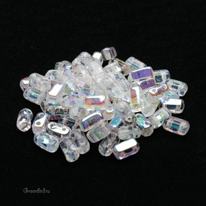 Bricks 3x6mm, Crystal AB, 10 гр (#X00030)