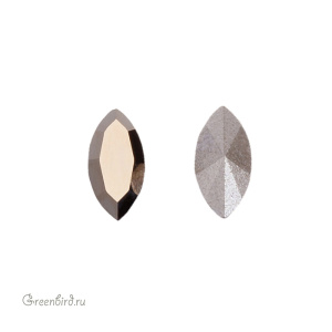 4228 Navette Fancy Stone 6х3 мм - Metallic Light Gold (#001MLGLD)