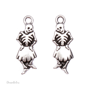 Подвеска "Танцующая сеньорита", ант. серебро, 1 шт. (#TC-2317)