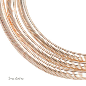 Канитель мягкая 3 мм, розовое золото (KAN1185)