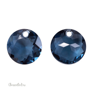 Swarovski 6430 подвеска круглая 10 мм, монтана (#207), 1 шт.