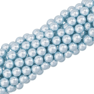 Жемчуг Crystalbird, круглый, 10 мм, Blue, нить (#81)