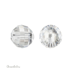 Swarovski 5005 Бусина с шахматной огранкой 12 мм, прозрачный (#001), 1 шт.