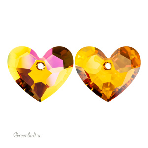 6264 подвеска Truly in Love Heart 36mm - Astral Pink (#001API)