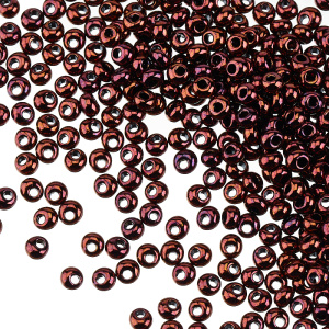 Бисер TOHO Magatama 3 мм, темная бронза (#222), 10 г
