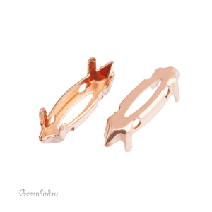 4200 Оправа для Marquise Fancy Stone 15х4 мм, томпак