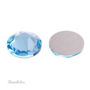 Swarovski 2088 Клеевые стразы круглые SS34, аквамарин (#202), 1 шт.
