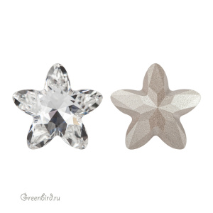 Swarovski 4754 Старблум 18x18,5 мм, прозрачный (#001), 1 шт.
