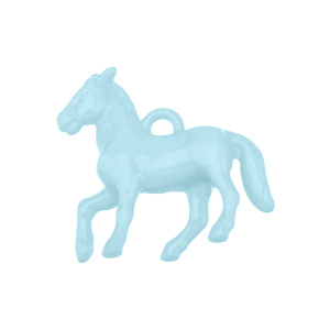 Подвеска "Лошадка", пластик, голубой, 1 шт. (#SV1701-Pendant-175)