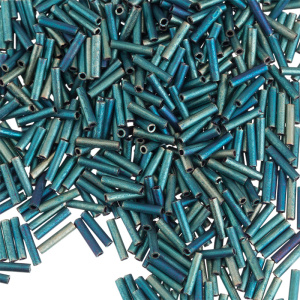 MIYUKI Slender Bugle 6mm – Matte Metal Patina Iris (#2008)