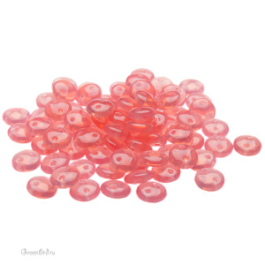 Lentil 2 отверстия 6mm, Rose, 10 гр (#71010)