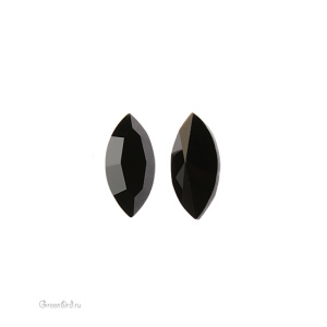Swarovski 4228 Наветт 15х7 мм, черный (#280), 1 шт.